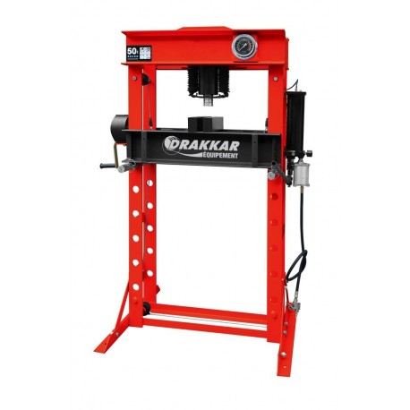Presse d'atelier manuelle et pneumatique 50T bâti soudé
