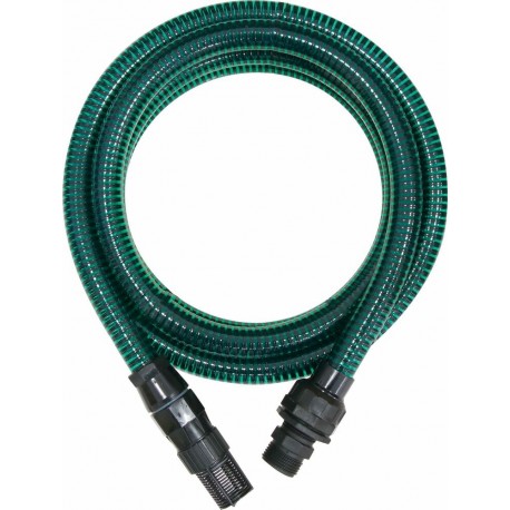 Tuyau d'aspiration 25mm avec raccords 1" - 4m - avec crépine