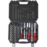 Coffret cliquet et douilles 1/4" et 1/2" - 73 pcs