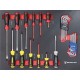 Servante d'atelier 7 tiroirs composée de 176 outils - modules finition carbone