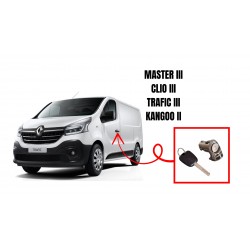 Serrure porte/coffre pour renault avec clef