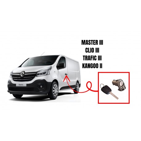 Serrure / Barillet de porte avant gauche pour Renault avec clef