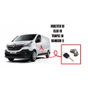 Serrure de porte avant gauche pour Renault trafic master kangoo avec clef
