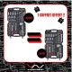 Lot de 2 coffrets de douilles 1/4" 3/8" 1/2" - 1 acheté 1OFFERT
