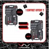 Lot de 2 coffrets de douilles 1/4" 3/8" 1/2" - 1 acheté 1OFFERT