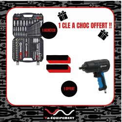 LOT coffret douille/cliquet + clé a choc 610NM OFFERT LOT coffret douille/cliquet + clé a choc 610NM OFFERT
