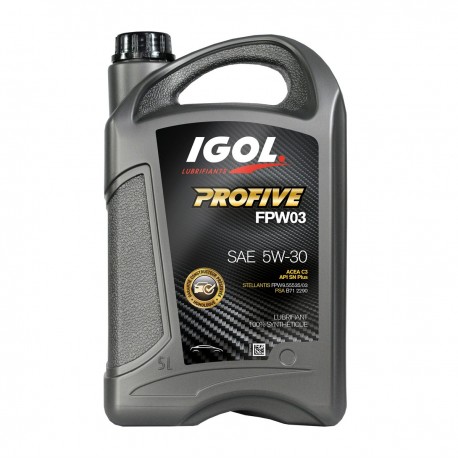 Huile moteur Igol PROFIVE FPW03 5W30 - bidon de 5 litres