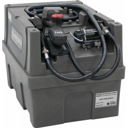 Cuve de ravitaillement gasoil PE 200L sur batterie 20V avec kit pompe à gasoil et 1 batterie 4Ah