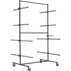 Chariot mobile de rangement pour pièces de carrosserie