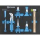 Mobilier d'atelier 4 éléments plateau bois 25mm - 147 outils