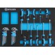 Mobilier d'atelier 4 éléments plateau bois 25mm - 147 outils