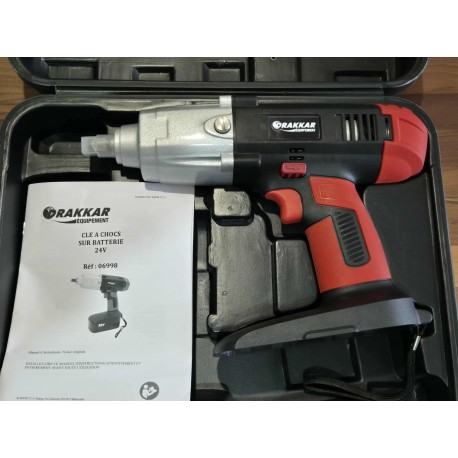 Clé à chocs 1/2'' 24V 550Nm - Sans batterie et sans chargeur - Drakkar Equipement