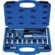 Alésoirs de siège d'injecteur - coffret de 17 pcs