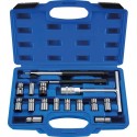 Alésoirs de siège d'injecteur - coffret de 17 pcs
