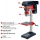 Perceuse sur colonne d'établi pro 1M 230V 1CV 550W Drakkar equipement