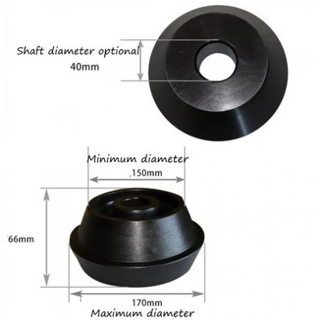 Adaptateur utilitaires 40mm pour équilibreuses de roue / Cône d'équilibreuse pour utilitaire