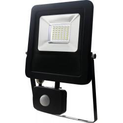 Projecteur LED extra plat 230V 30W avec détecteur radar - GIGALUX