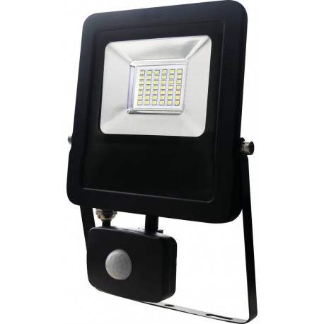 Projecteur LED extra plat 230V 30W avec détecteur radar - GIGALUX