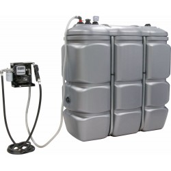 Cuve de stockage gasoil PEHD DP 1500L et station avec filtre 230V 50 l/min - STILKER