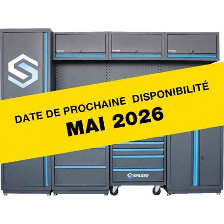 Mobilier d'atelier 4 éléments plateau bois 25mm - 147 outils