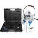 Kit purgeur/vidangeur de freins pneumatique avec bouchon et adaptateur universels