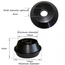Adaptateur utilitaires 36mm pour équilibreuses de roue / Cône d'équilibreuse pour utilitaire