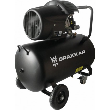 Compresseur 100L 8 bar 3CV 230V - Drakkar