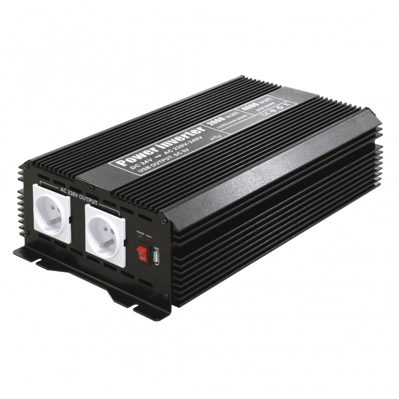 Convertisseur de tension WattAndCo 24V-220V 2000W PL