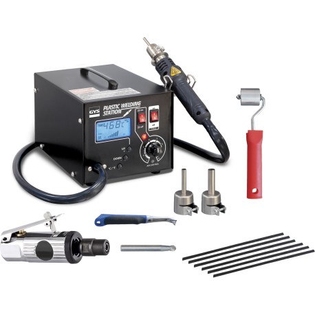 Station de soudage des plastiques - avec accessoires et grattoir