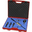 Extracteur à inertie pour roulements intérieurs et extérieurs avec masse à inertie, pinces et griffes en coffret
