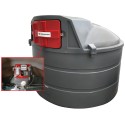 Cuve de stockage gasoil PEHD DP 5000 litres avec pompe