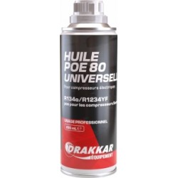 Huile climatisation universelle POE 80 250ml (sauf Sanden)