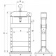 Presse d'atelier manuelle 20T bâti boulonné - STILKER