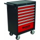 Servante d'atelier 7 tiroirs composée de 176 outils - modules finition carbone