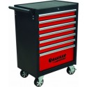 Servante d'atelier 7 tiroirs composée de 176 outils - modules finition carbone