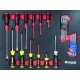 Servante d'atelier 7 tiroirs composée de 176 outils - modules finition carbone
