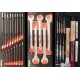Servante d'atelier 7 tiroirs composée de 237 outils - modules finition métal - Drakkar
