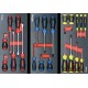 Servante d'atelier 7 tiroirs composée de 237 outils - modules finition métal - Drakkar