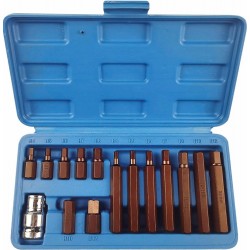 Coffret embout hexagonal Hex de 4 à 12mm avec douille 1/2 stilker 68162