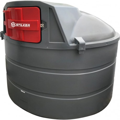 Cuve de stockage gasoil PEHD DP 5000L avec armoire intégrée pour station à gasoil 230V 50 l/min et pistolet /compteur/filtre