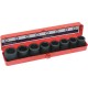 Douilles à chocs 3/4" de 26 à 38mm pour Poids lourd - coffret métallique de 8 pcs