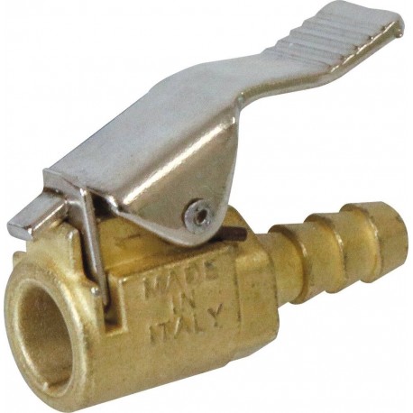 Embout de gonflage en laiton pour tuyau Ø 6mm stilker 06336