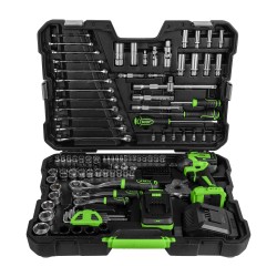 Mallette d'outils 152 pièces avec clé à chocs Brushless 20V 800 Nm - JBM