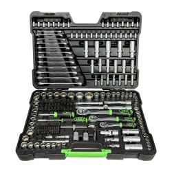 Coffret à outils 216 pièces avec douilles 12 pans 1/4", 3/8" et 1/2" - JBM