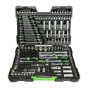 Coffret à outils 216 pièces avec douilles 12 pans 1/4", 3/8" et 1/2" - JBM