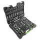 Coffret à outils 179 pièces avec douilles hexagonales 1/4", 3/8" et 1/2" finition chromée - JBM