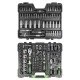 Coffret à outils 179 pièces avec douilles hexagonales 1/4", 3/8" et 1/2" finition chromée - JBM