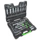 Coffret à outils 113 pièces avec douilles 12 pans 1/4" et 1/2" finition zinguée