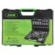 Coffret à outils 113 pièces avec douilles 12 pans 1/4" et 1/2" finition zinguée