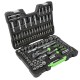 Coffret à outils 108 pièces avec douilles hexagonales 1/4" et 1/2" finition chromée